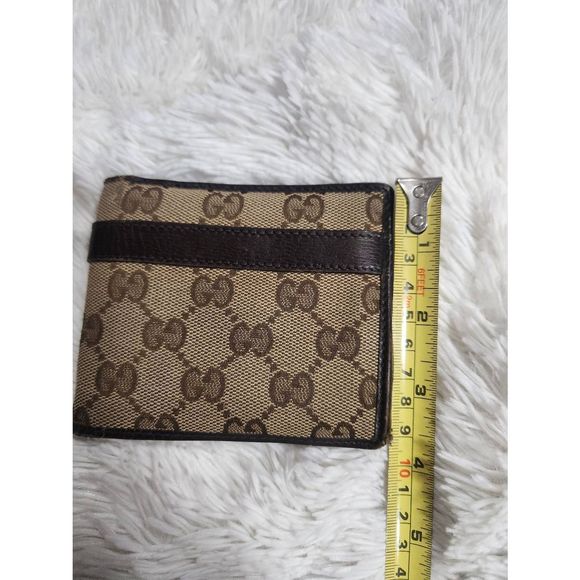 Men's Bi-Fold Gucci Monogram Logo Wallet ~ Authentic - Picture 9 of 10